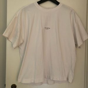 Acne Studio Logo White T-Shirt Unisex Size XXS